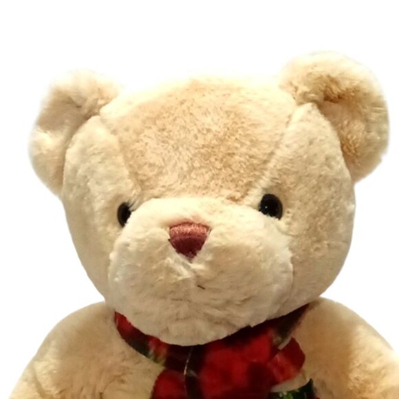 Gitzy Teddy Bear Yellow Yan Sitting Stuffed Plush Animal 17” Inches - Picture 7 of 9